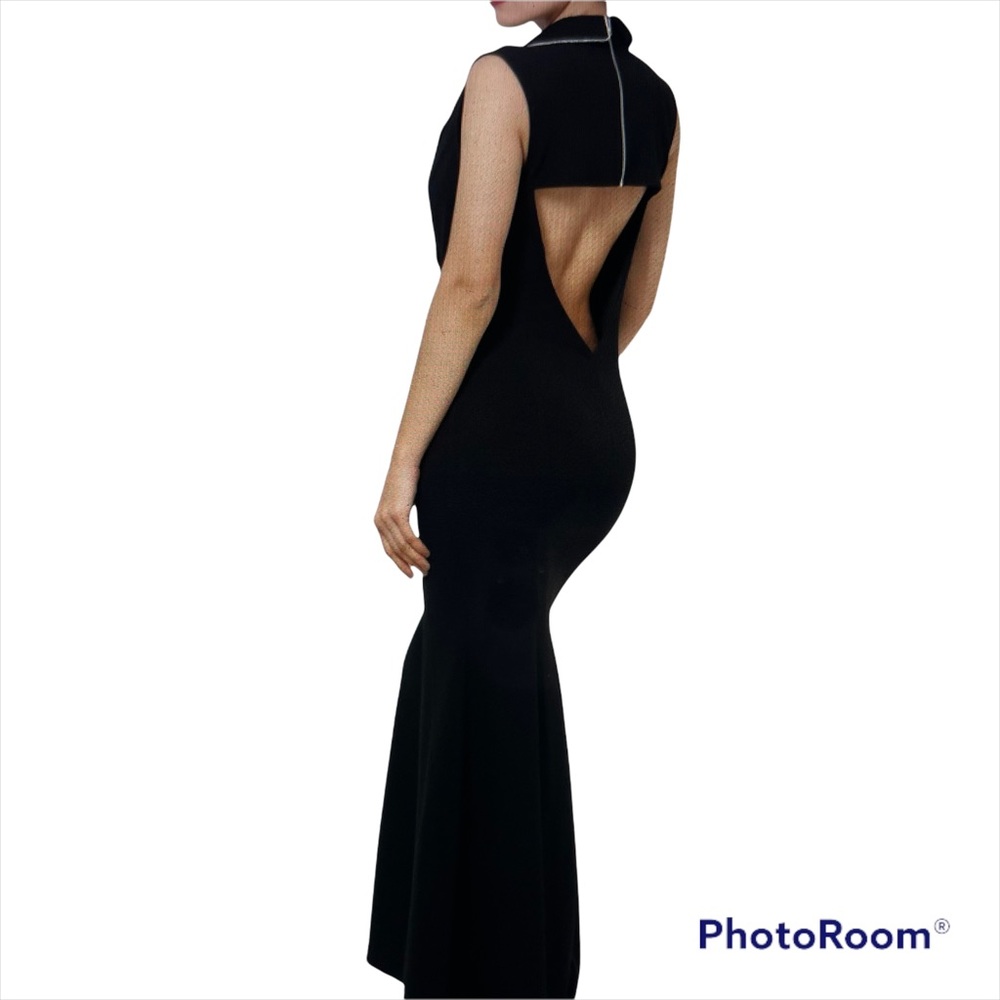 Chic Tuxedo Wrap Dress - Picture 3 of 5